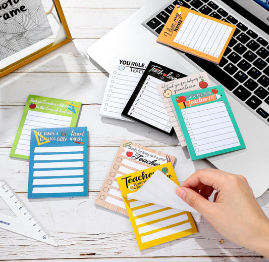 TEACHER APPRECIATION MEMO NOTE PADS - ASSORTED