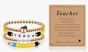 TEACHER APPRECIATION BRACELET GIFT SET