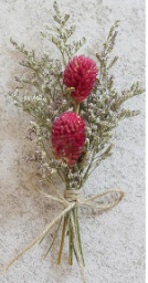 MINI NATURAL DRIED FLORAL FORGET-ME-NOT BOUQUET STEMS - ASSORTED
