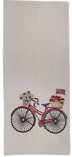 4TH OF JULY EMBROIDERED DISHTOWELS - ASSORTED