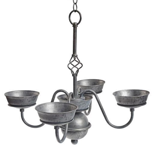 VINTAGE PILLAR CHANDELIER/BIRD FEEDER