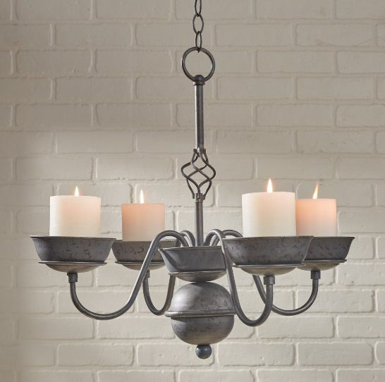 VINTAGE PILLAR CHANDELIER/BIRD FEEDER