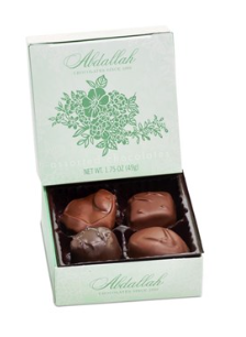 ABDALLAH CANDIES - 1.75oz. SAMPLER BOX OF CHOCOLATES - ASSORTED