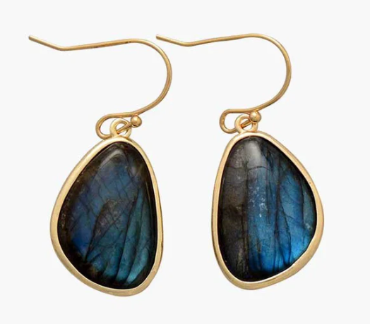 CAPE DIABLO - EARRING - EMINENT LABRADORITE HOOK EARRINGS