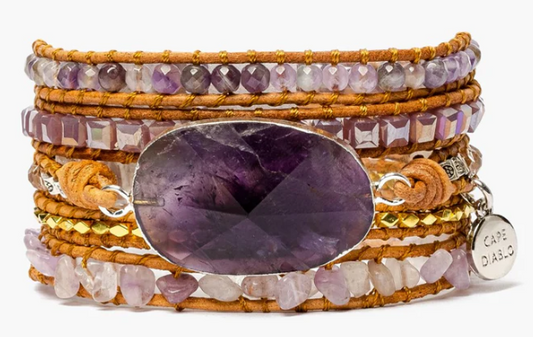 CAPE DIABLO - BRACELETS - AMETHYST IMPERIAL WRAP