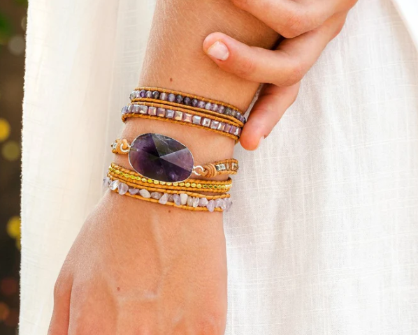 CAPE DIABLO - BRACELETS - AMETHYST IMPERIAL WRAP