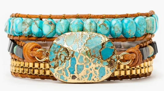 CAPE DIABLO - BRACELETS - TURQUOISE CALMING ENERGY WRAP