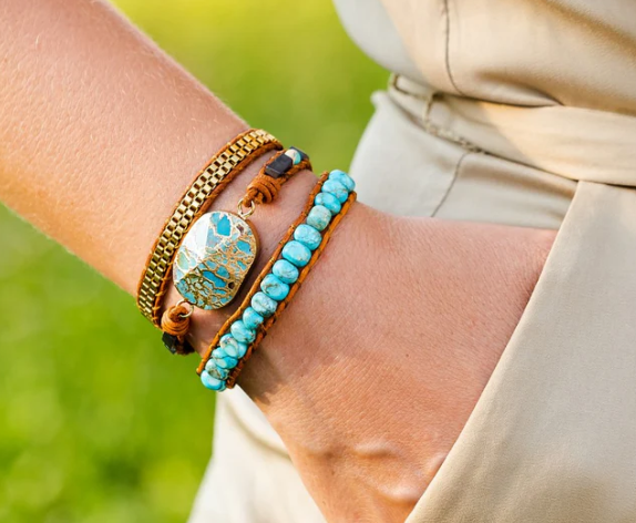 CAPE DIABLO - BRACELETS - TURQUOISE CALMING ENERGY WRAP