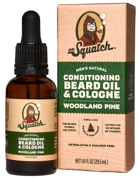 DR SQUATCH CONDITIONING BEARD OIL & COLOGNE - ASSORTED