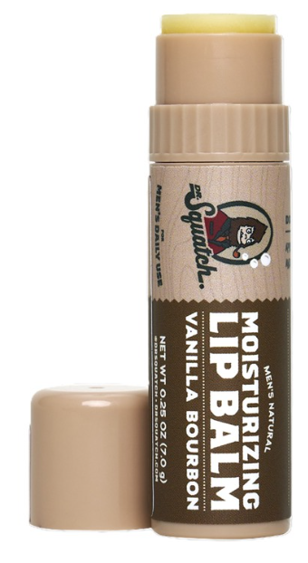 DR SQUATCH VANILLA BOURBON .25oz LIP BALM