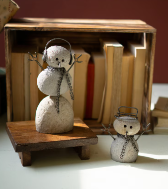 RIVER ROCK SNOWMAN - ASSORTED