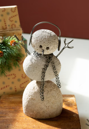 RIVER ROCK SNOWMAN - ASSORTED