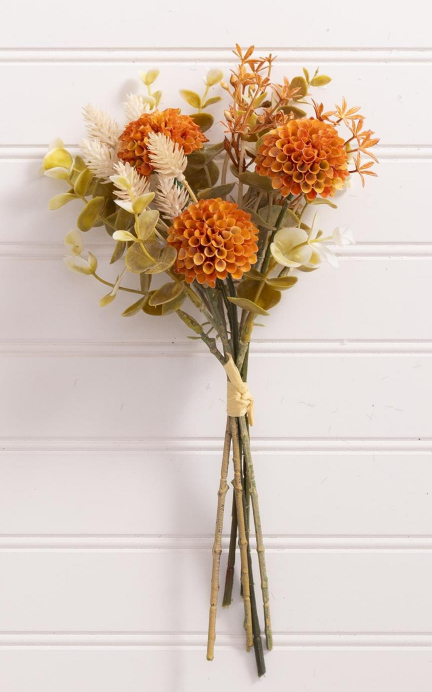 ORANGE MUM BUNDLE - 12.5"L
