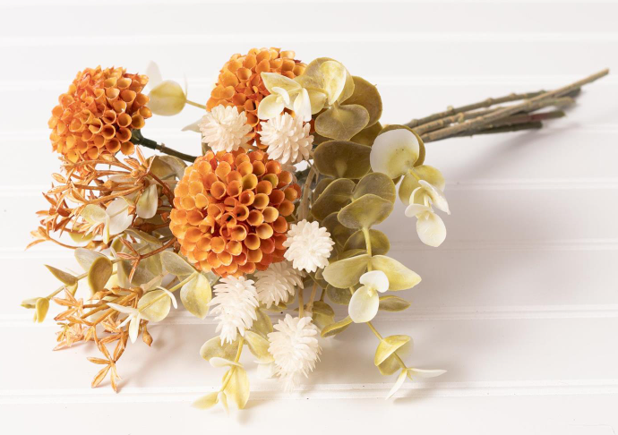 ORANGE MUM BUNDLE - 12.5"L