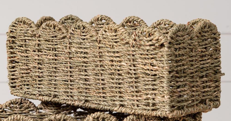 SCALLOPED EDGE SEAGRASS BASKETS