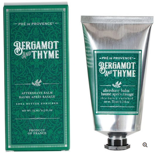 BERGAMOT & THYME - 75ML MEN'S AFTER SHAVE BALM W/SHEA BUTTER