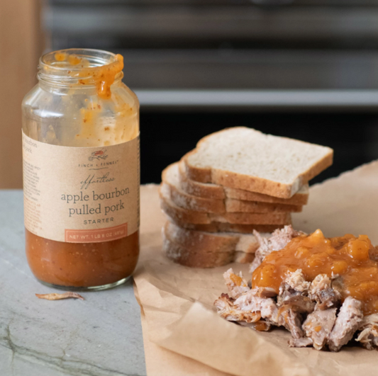 FINCH & FENNEL EFFORTLESS APPLE BOURBON PULLED PORK STARTER