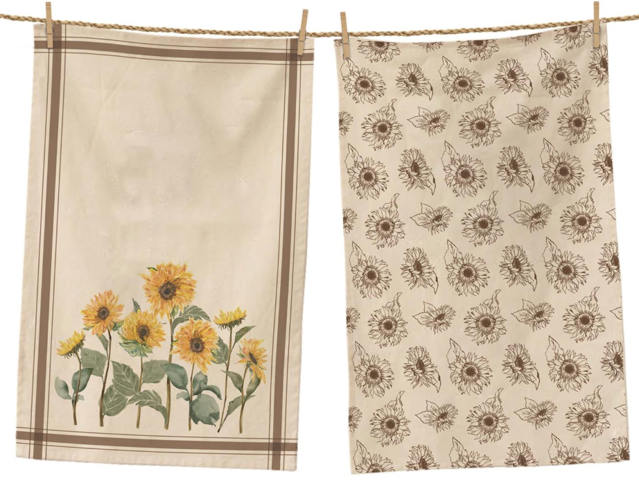 SUNFLOWER FIELD TEA TOWELS - ASSORTED