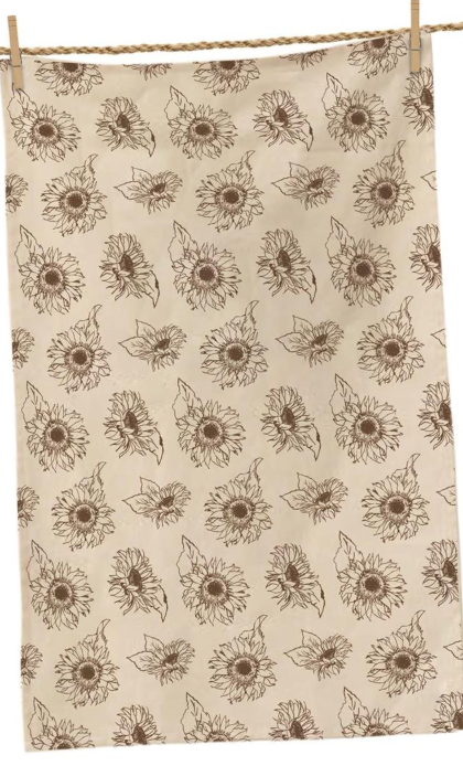 SUNFLOWER FIELD TEA TOWELS - ASSORTED
