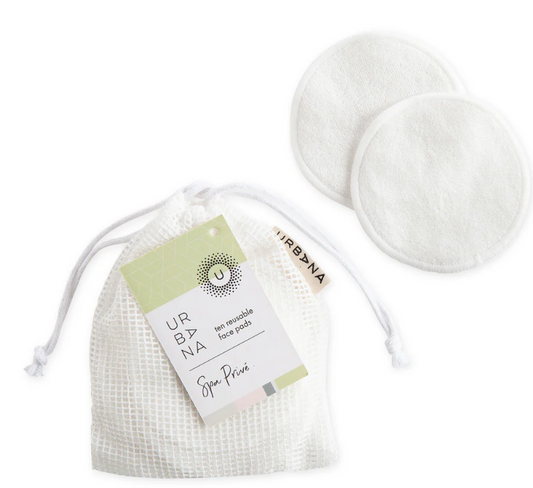 EUROPEAN SOAPS - SPA PRIVE REUSABLE FACE PADS (10 PAK)