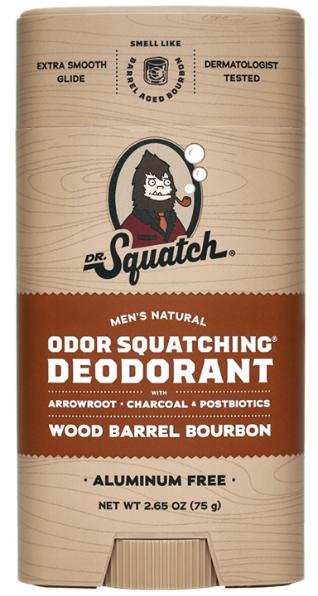 DR SQUATCH WOOD BARREL BOURBON DEODORANT