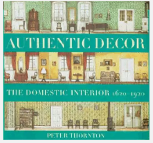 AUTHENTIC DECOR: THE DOMESTIC INTERIOR 1620-1920 BY PETER THORNTON