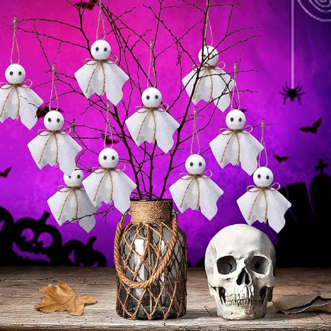 HALLOWEEN GHOST ORNAMENTS