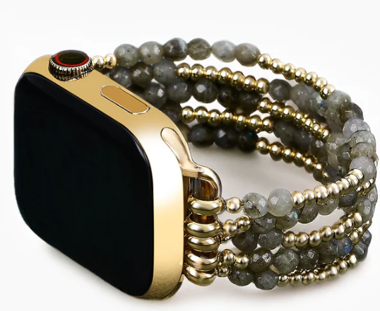 CAPE DIABLO APPLE WATCH STRAP LABRADORITE MAGIC STRETCH