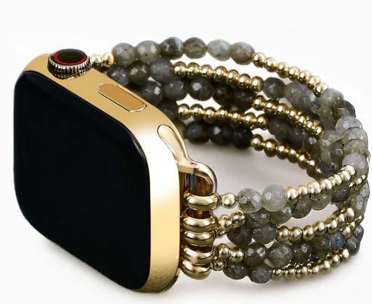 CAPE DIABLO APPLE WATCH STRAP LABRADORITE MAGIC STRETCH
