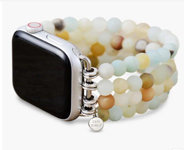CAPE DIABLO APPLE WATCH STRAP AMAZONITE JASPER STRETCH
