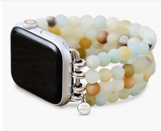 CAPE DIABLO APPLE WATCH STRAP AMAZONITE JASPER STRETCH