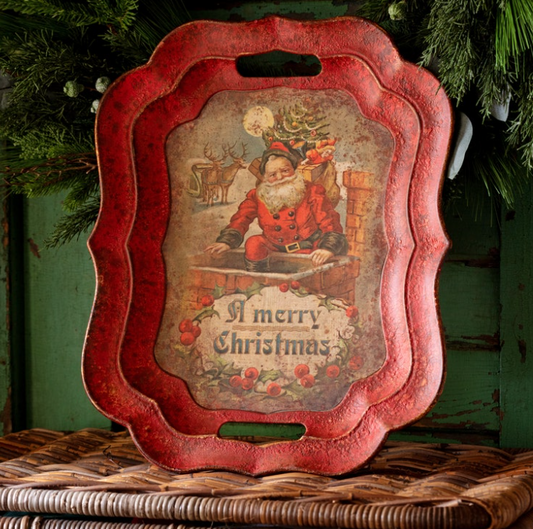 OLDE WORLD HOLIDAY TRAY - ASSORTED