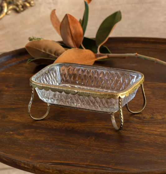 ANTIQUE GOLD SOAP DISH
