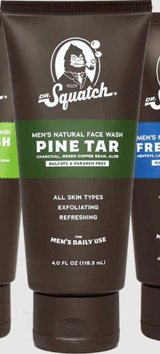 DR SQUATCH PINE TAR FACE WASH