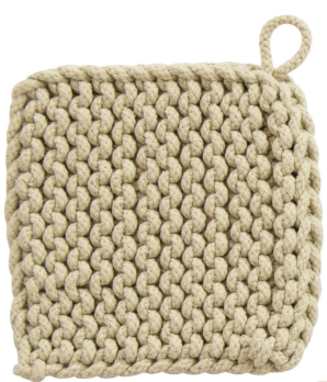 COTTON CROCHETED POTHOLDER - PASTELS