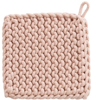 COTTON CROCHETED POTHOLDER - PASTELS