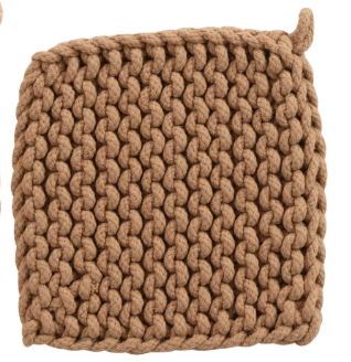 COTTON CROCHETED POTHOLDER - PASTELS