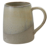 14 oz. STONEWARE MUG, REACTIVE GLAZE - ASSORTED
