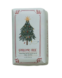 CLEAN AS A WHISTLE HOLIDAY SCENTED MILLED BAR SOAP -CHRISTMAS TREE