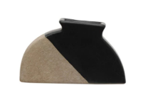 BLACK AND NATURAL TERRACOTTA VASES - ASSORTED