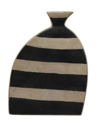 BLACK AND NATURAL TERRACOTTA VASES - ASSORTED