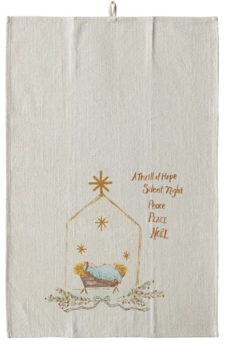 HOLIDAY COTTON PRINTED TEA TOWEL - ASSORTED