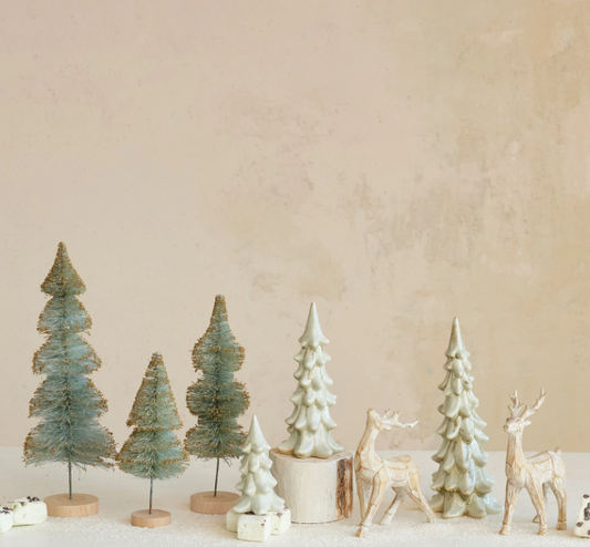 HOLIDAY STONEWARE TREE - ASSORTED