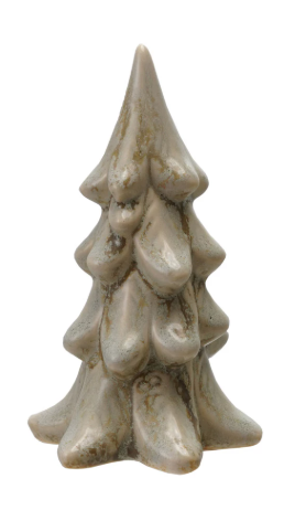 HOLIDAY STONEWARE TREE - ASSORTED