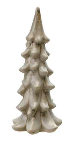 HOLIDAY STONEWARE TREE - ASSORTED