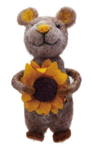 HANDMADE WOOL FELT HARVEST MOUSE - ASSORTED