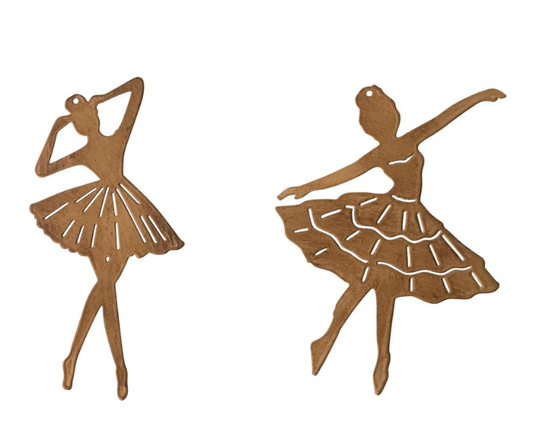 METAL BALLERINA ORNAMENT - ASSORTED