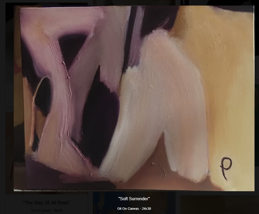 PATRICIA GREEN ABSTRACT OIL ON CANVAS - ARTWORK