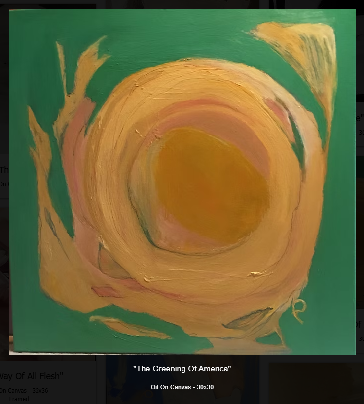 PATRICIA GREEN ABSTRACT OIL ON CANVAS - ARTWORK