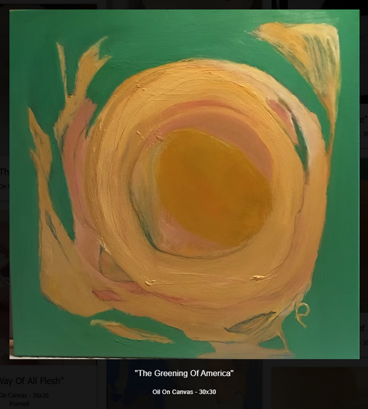 PATRICIA GREEN ABSTRACT OIL ON CANVAS - ARTWORK